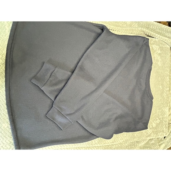 BC Clothing Heritage Mens XL Navy Blue Waffle Knit Sherpa Lined Crew Neck - Picture 8 of 8